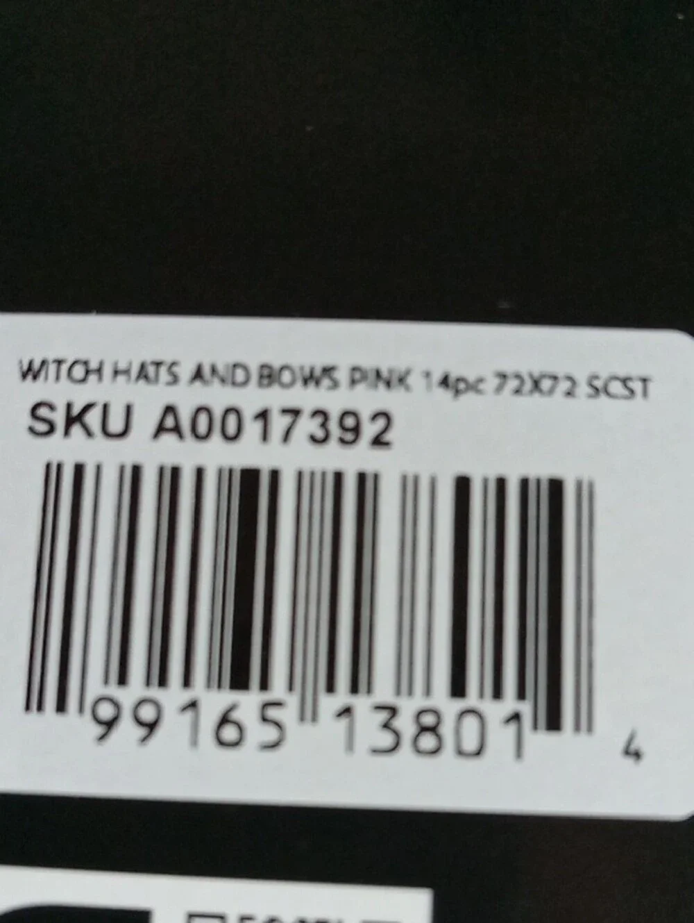 Betsey Johnson Witch Hats & Bows Shower Curtain Set